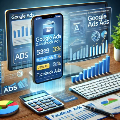 Ejemplo de campañas en Google Ads y Facebook Ads.